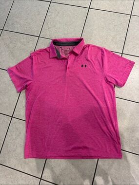 Under Armour Men’s Hot Pink Performance Polo Xl
